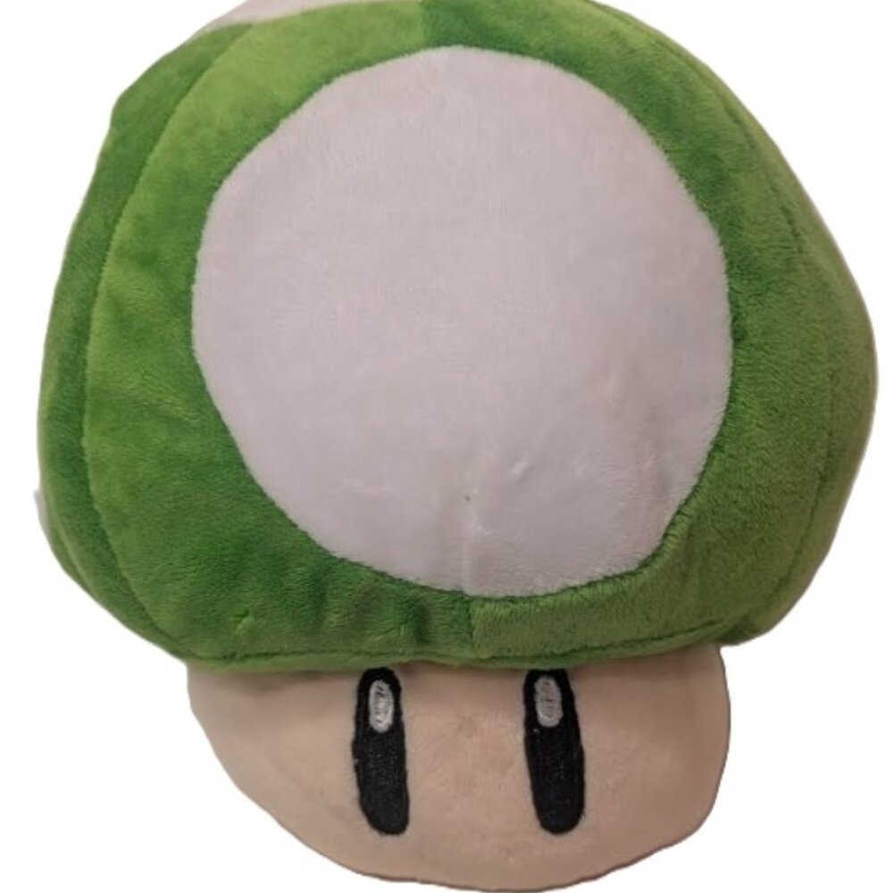 Mario Green Mushroom Plush 8 Inch Soft Stuffed Toy Collectible